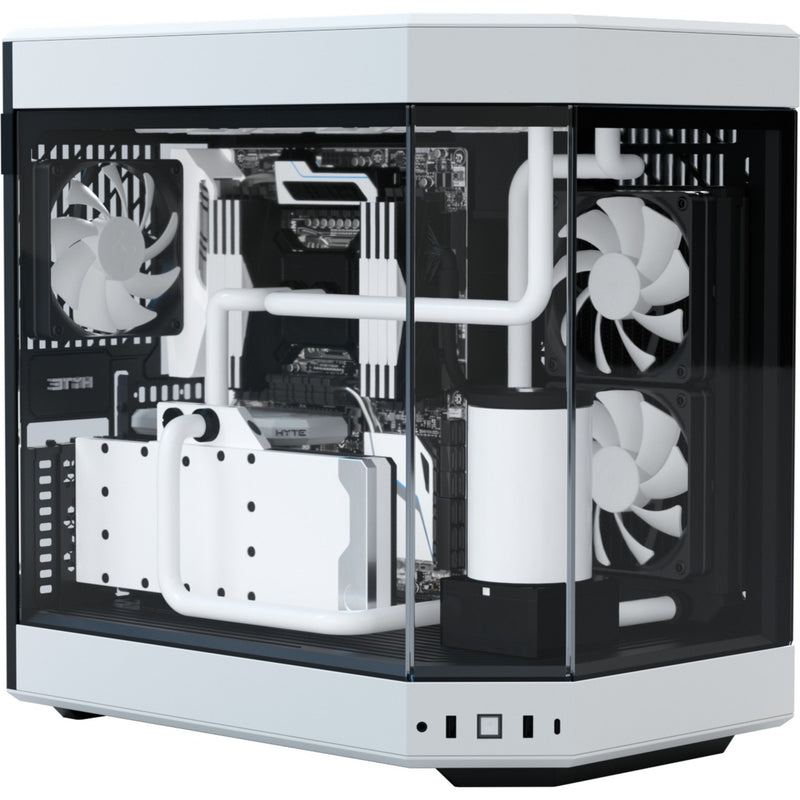 Afbeelding laden in galerijviewer, Hyte y60 midi tower behuizing (wit zwart | 3x usb-a | tempered glass)
