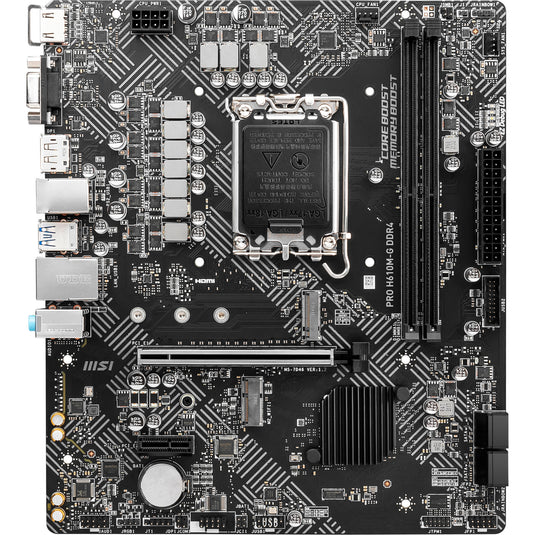 Msi pro h610m-g ddr4 socket 1700 moederbord (gb-lan, sound, µatx)