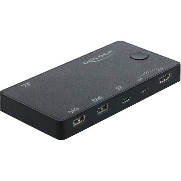Afbeelding laden in galerijviewer, Delock hdmi usb-c kvm switch 4k 60 hz met usb 2.0 kvm-switch
