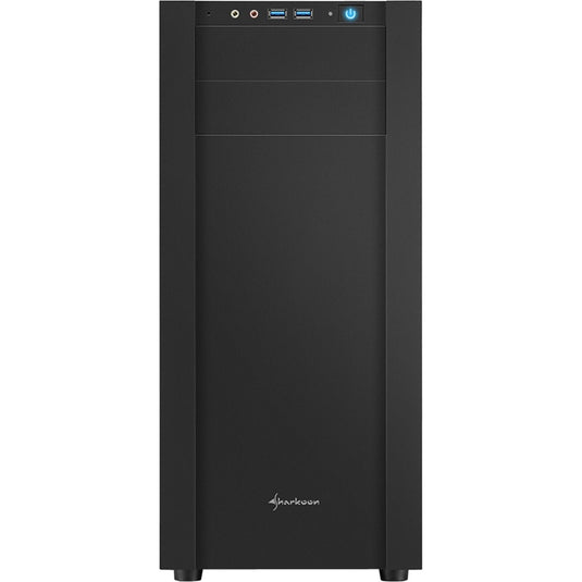 Sharkoon s25-w midi tower behuizing (zwart | 2x usb-a | window)