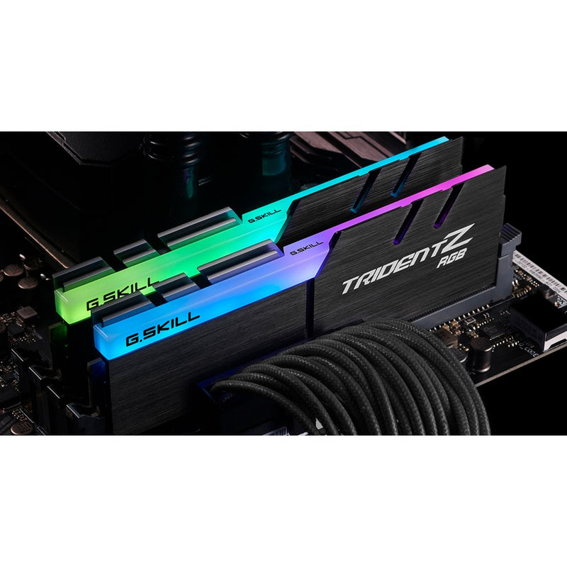 Afbeelding laden in galerijviewer, G.skill trident z rgb 16 gb ddr4-3000 (2x 8 gb) werkgeheugen (zwart, f4-3000c16d-16gtzr, xmp 2.0)
