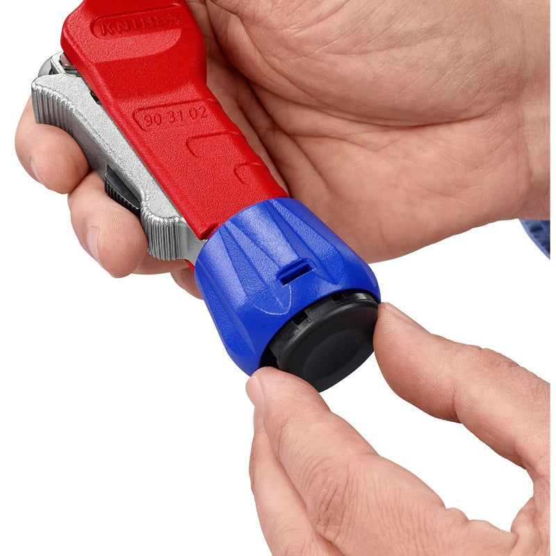 Afbeelding laden in galerijviewer, Knipex buissnijder tubix 90 31 02 bk pijpsnijder (rood, ø 6 - 35mm)
