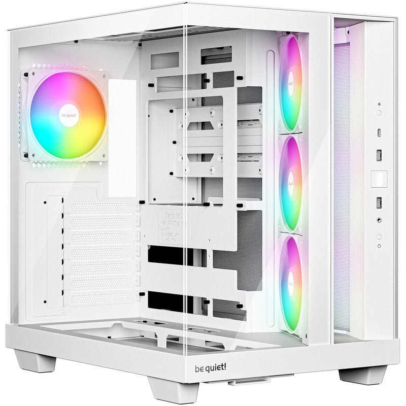 Afbeelding laden in galerijviewer, Be quiet! light base 500 lx midi tower behuizing (wit | 2x usb-a | 1x usb-c | rgb | window)
