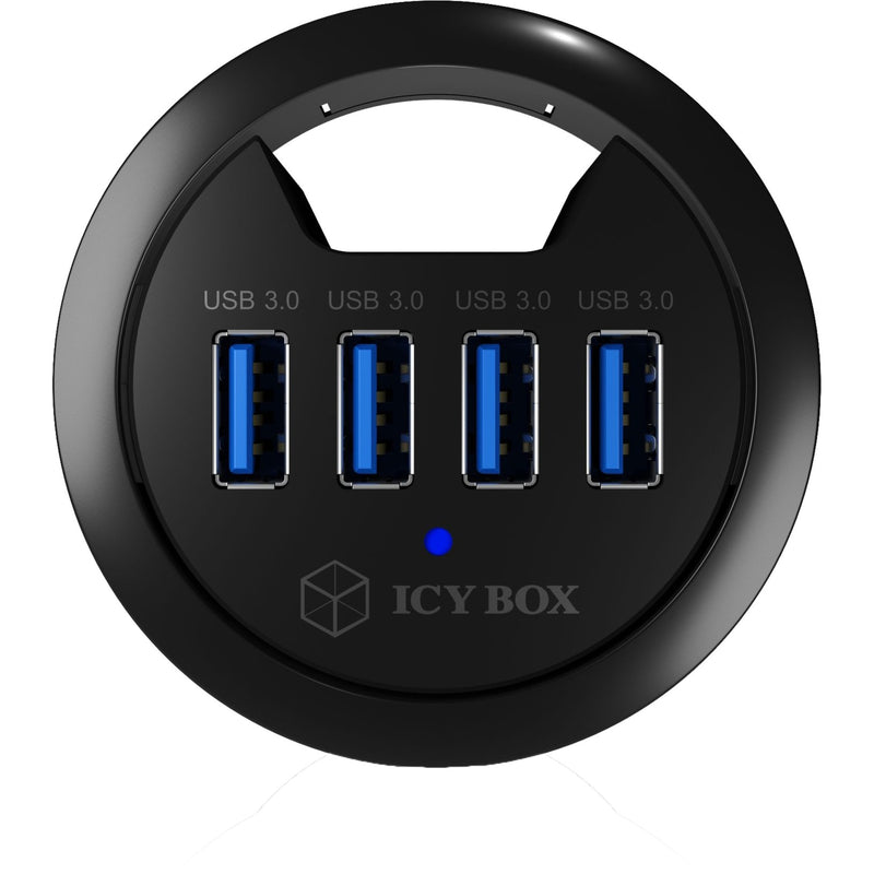 Afbeelding laden in galerijviewer, Icy box ib-hub1403 usb-hub (zwart, 4x usb 3.0)
