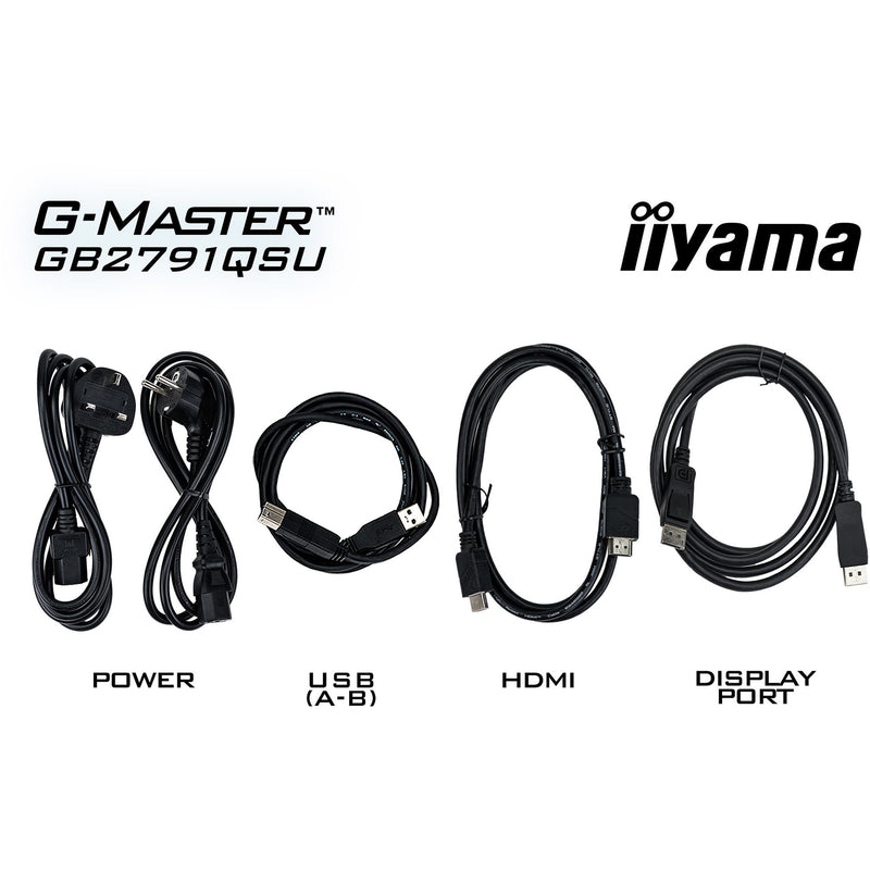 Afbeelding laden in galerijviewer, Iiyama g-master gold phoenix gb2791qsu-b1 27 gaming monitor (zwart (mat), 320 hz, hdmi, displayport, usb, audio)
