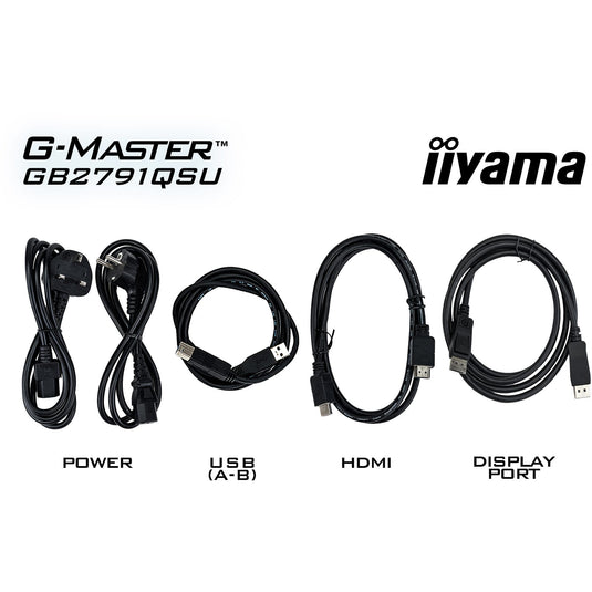 Iiyama g-master gold phoenix gb2791qsu-b1 27 gaming monitor (zwart (mat), 320 hz, hdmi, displayport, usb, audio)