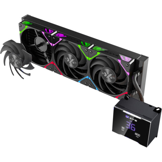 Xyz pc gear hydrotemp aio 360 waterkoeling (zwart, argb, pwm)