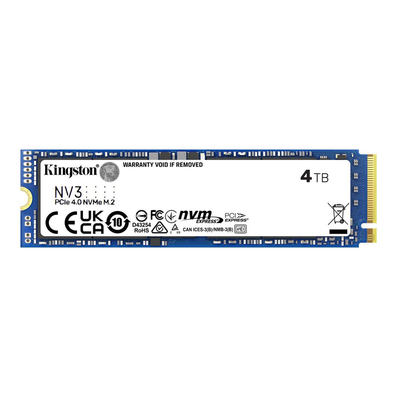 Afbeelding laden in galerijviewer, Kingston nv3 4 tb ssd (snv3s 4000g, pcie 4.0 x4, nvme, m.2 2280)
