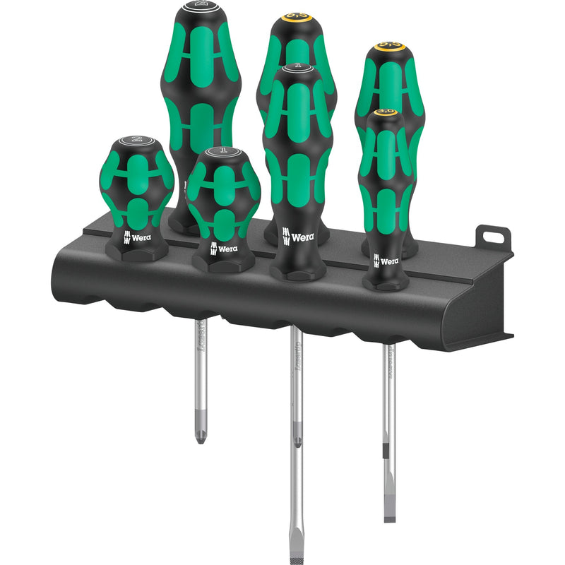 Afbeelding laden in galerijviewer, Wera 300 7 mix 2 schroevendraaierset (zwart groen, 7‑delig)
