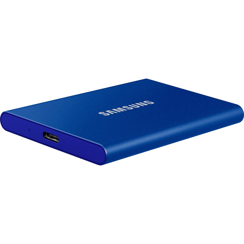 Afbeelding laden in galerijviewer, Samsung portable t7, 2 tb externe ssd (blauw, mu-pc2t0h ww, usb-a 3.2 (10 gbit s))
