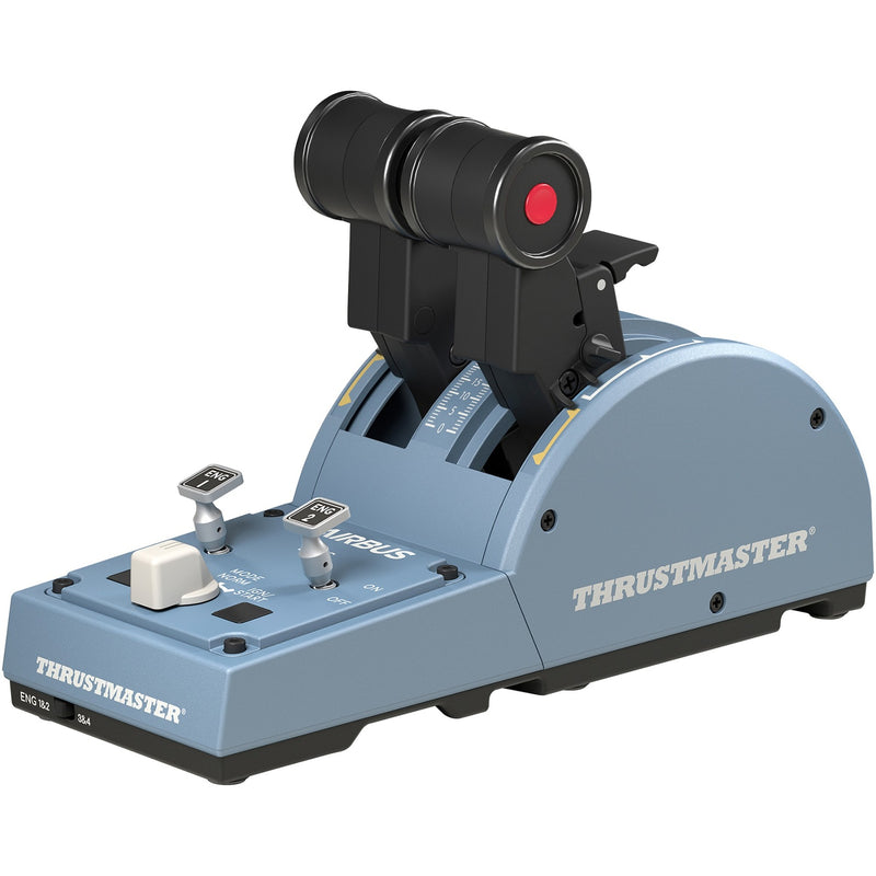 Afbeelding laden in galerijviewer, Thrustmaster tca quadrant airbus edition gaming gasregelaar (blauwgrijs zwart, pc)
