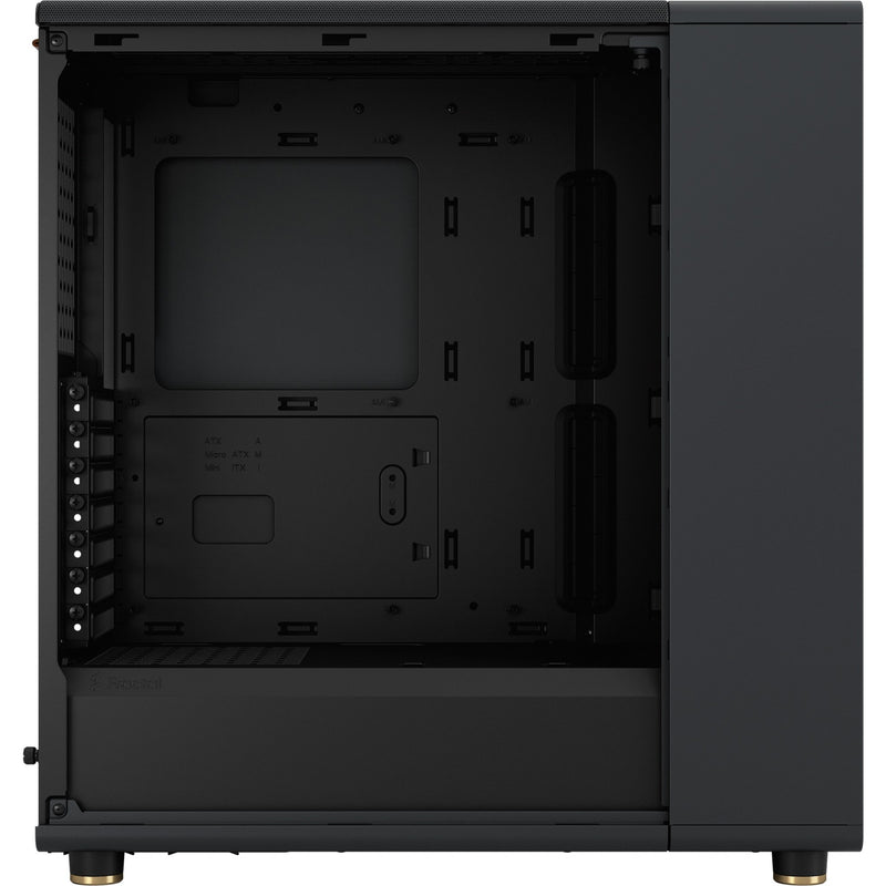 Afbeelding laden in galerijviewer, Fractal design north midi tower behuizing (zwart houtkleur | 2x usb-a | 1x usb-c | tempered glass)
