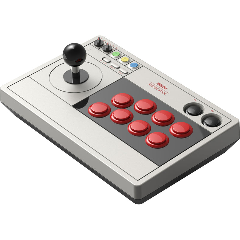 Afbeelding laden in galerijviewer, 8bitdo arcade stick joystick (grijs, switch 1, switch 2, pc, bluetooth 2.4g usb-c)
