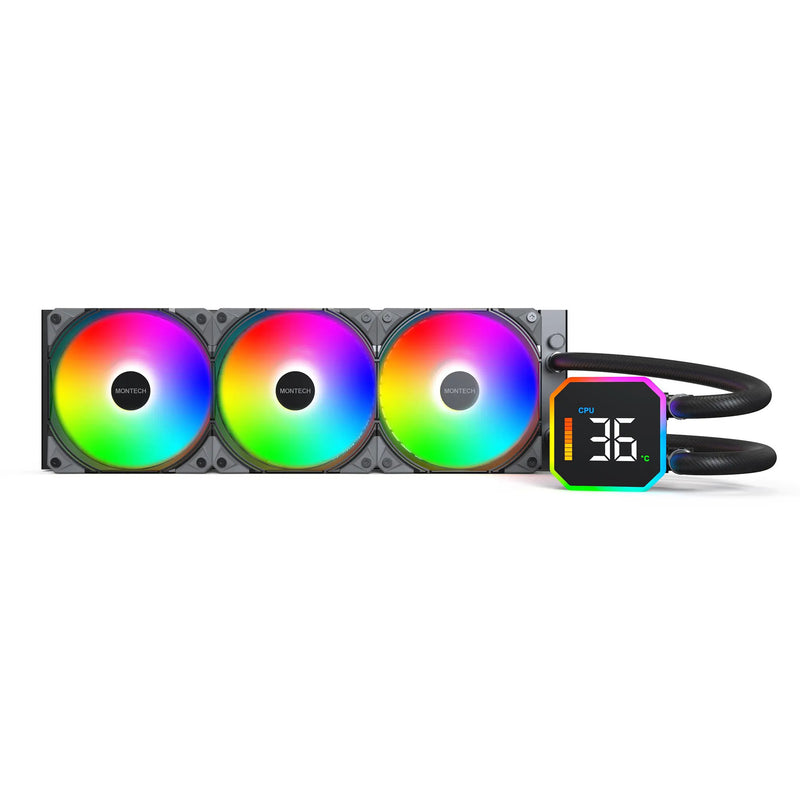 Afbeelding laden in galerijviewer, Montech hyperflow digital 360 waterkoeling (zwart)
