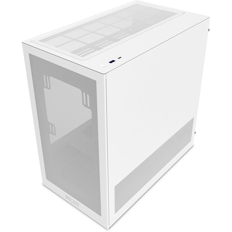 Afbeelding laden in galerijviewer, Nzxt h3 flow midi tower behuizing (wit (mat) | 1x usb-a | 1x usb-c | tempered glass)
