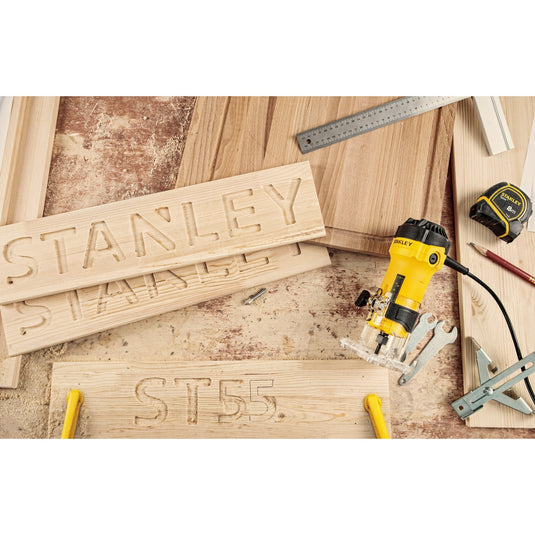 Stanley 550w kantenfrees bovenfrees (geel zwart)