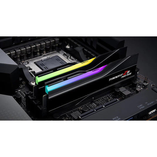 G.skill 64 gb ddr5-6000 (2x 32 gb) kit werkgeheugen (zwart, f5-6000j3040g32gx2-t, trident z5 neo rgb, expo)