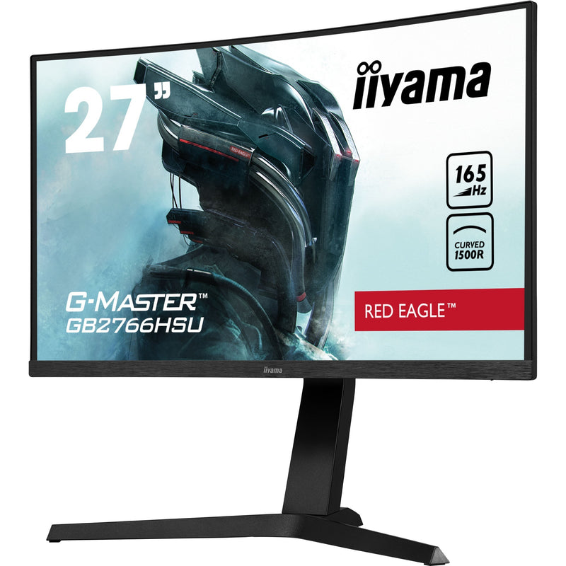 Afbeelding laden in galerijviewer, Iiyama g-master red eagle gb2766hsu-b1 27 curved gaming monitor (zwart, 2x hdmi, displayport, 2x usb-a, usb-b, 165 hz)
