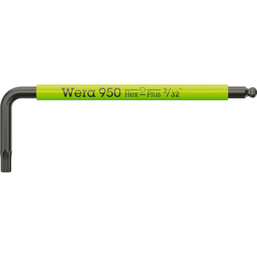 Wera 950 9 hex-plus multicolour imperial 3 stiftsleutelset, blacklaser (zwart, 9‑delig)