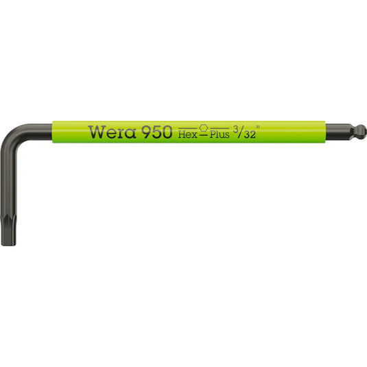Wera 950 9 hex-plus multicolour imperial 3 stiftsleutelset, blacklaser (zwart, 9‑delig)