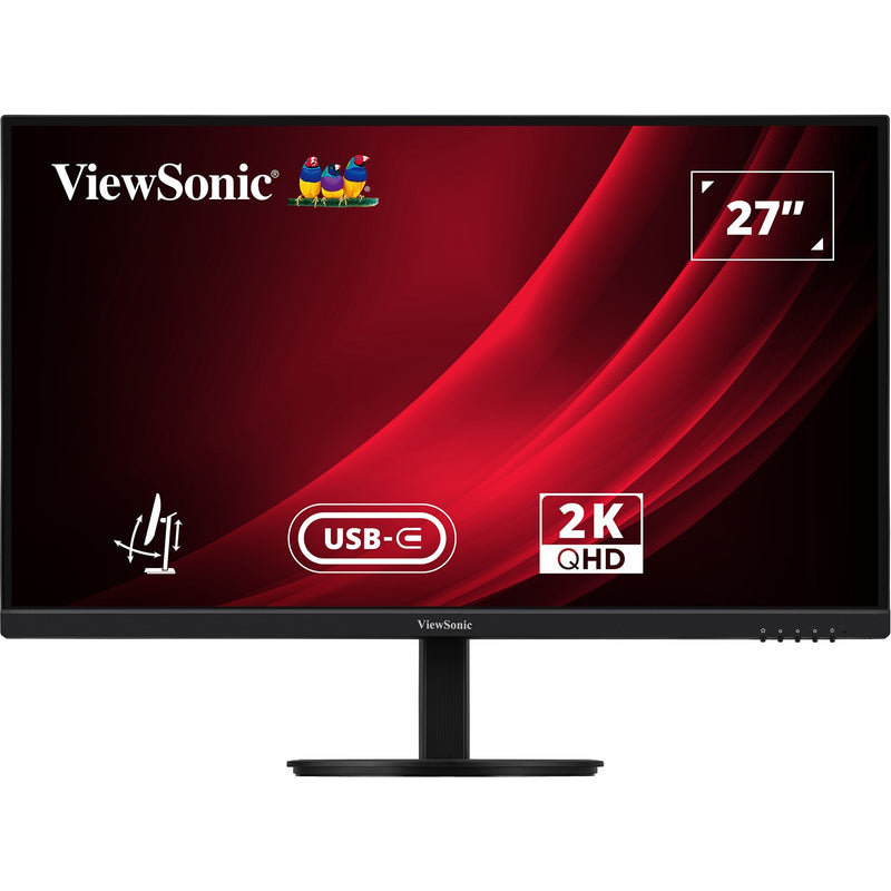 Afbeelding laden in galerijviewer, Viewsonic vg2709-2k-mhdu-2 27 monitor (zwart, 1x hdmi, 1x displayport, usb-c, usb-a, usb-b, 100hz)
