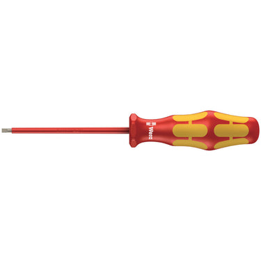 Wera 160 i vde geïsoleerde sleuf schroevendraaier, 0.4 x 2.5 x 80 mm (rood geel)