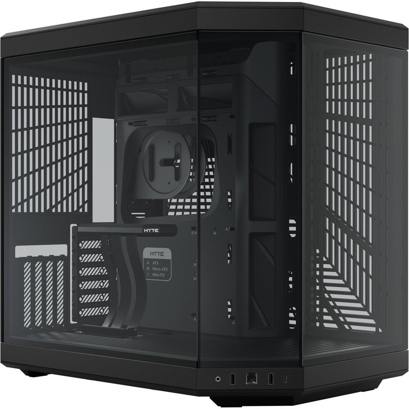 Afbeelding laden in galerijviewer, Hyte y70 midi tower behuizing (zwart | 2x usb-a | 1x usb-c | tempered glass)
