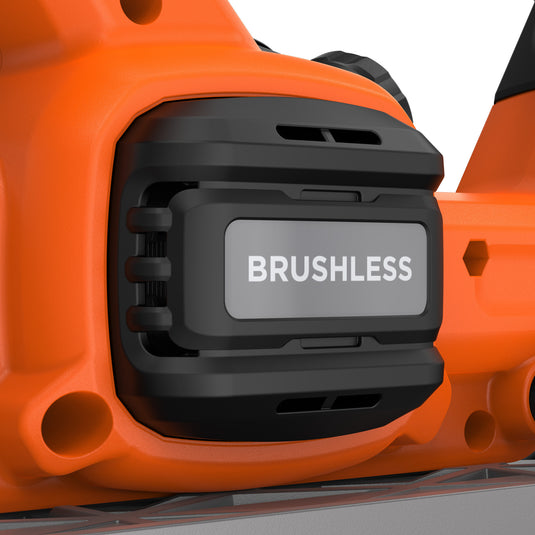 Black+decker 18v brushless cirkelzaag 165mm handcirkelzaag (zwart oranje, accu en oplader niet inbegrepen)