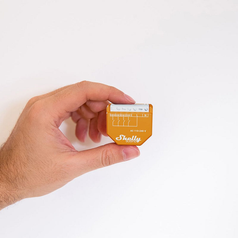 Afbeelding laden in galerijviewer, Shelly wave i4 lr (eu) schakelaar (oranje, z-wave)
