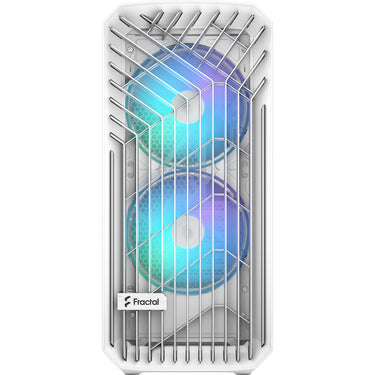 Fractal design torrent white rgb tg clear tint midi tower behuizing (wit | 2x usb-a | 1x usb-c | rgb | window)