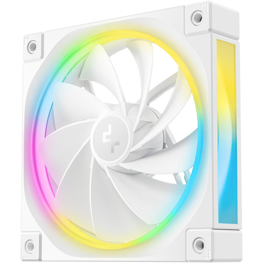Deepcool fl12r rgb case fan (wit, 120 x 120 x 25 mm, pwm)