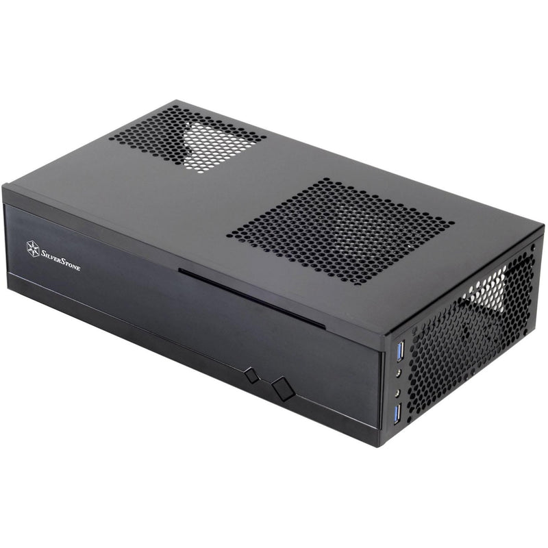 Afbeelding laden in galerijviewer, Silverstone milo ml05b htpc behuizing (zwart | 2x usb-a)
