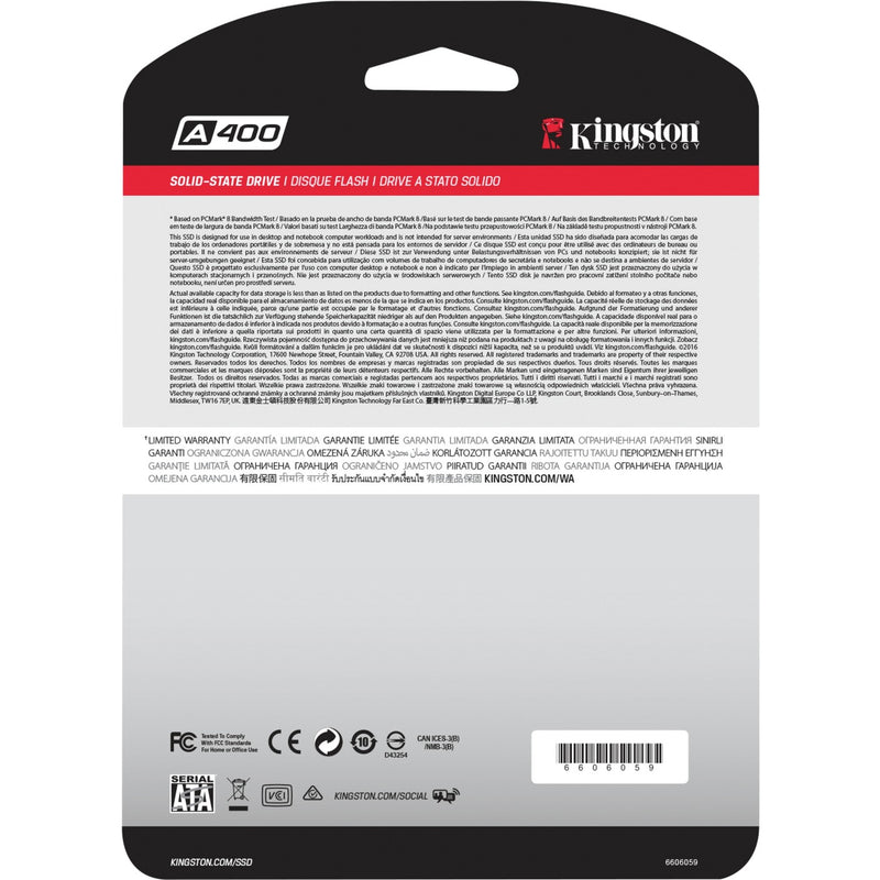 Afbeelding laden in galerijviewer, Kingston a400 240 gb ssd (sa400s37 240g, sata 600)
