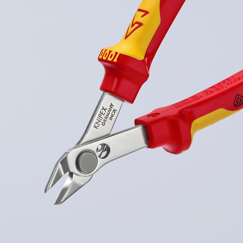 Afbeelding laden in galerijviewer, Knipex electronic super knips® vde 78 06 125 elektronica-tang (rood geel)
