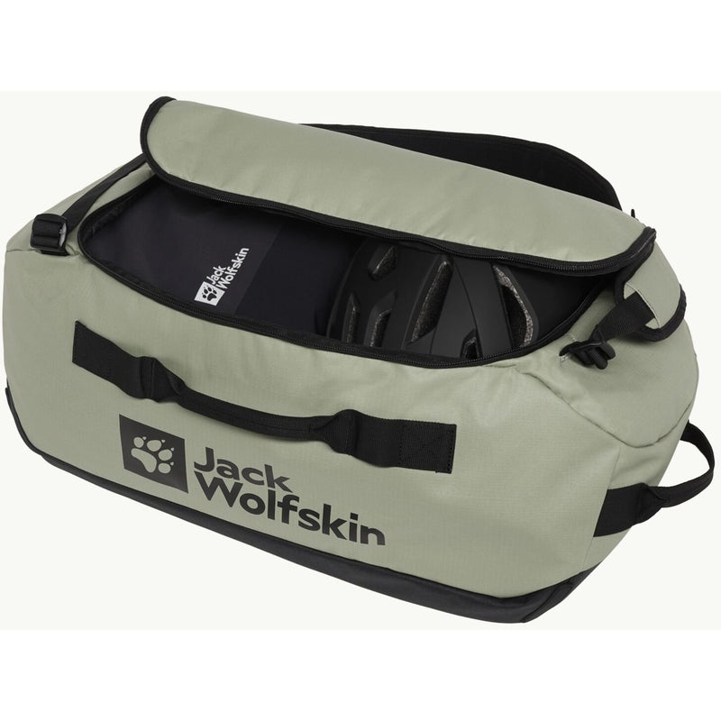 Afbeelding laden in galerijviewer, Jack wolfskin all-in duffle 35 rugzak (lichtgroen, 35 liter)
