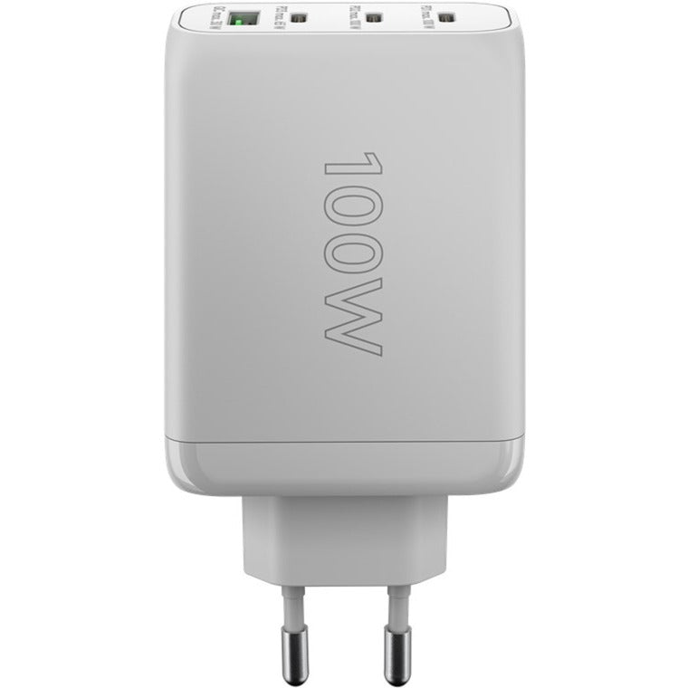 Afbeelding laden in galerijviewer, Goobay 100w gan usb-c pd multiport snellader (wit, 3x usb-c, 1x usb-a)
