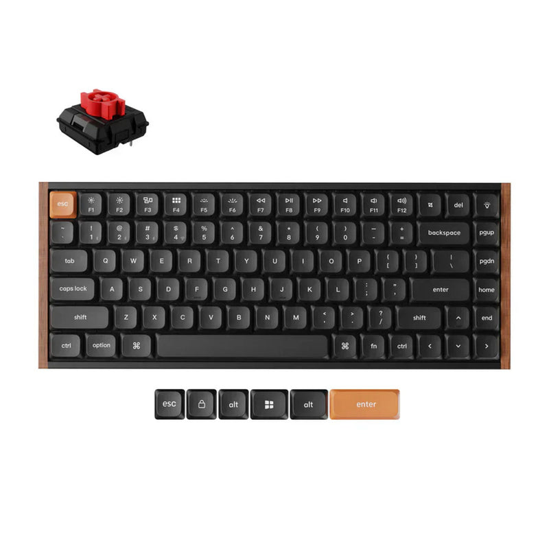 Afbeelding laden in galerijviewer, Keychron k3 max se qmk wireless custom mechanical keyboard (zwart, us lay-out (qwerty), milk pom red, 75%, rgb, hot swap, 2.4 ghz | bluetooth 5.3 | usb-c)
