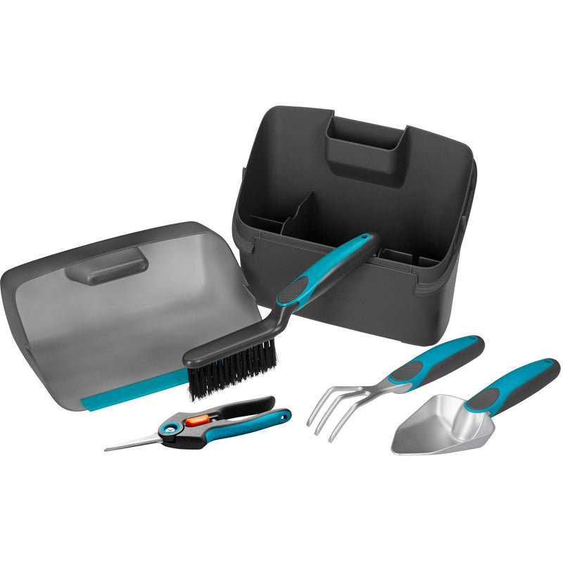 Afbeelding laden in galerijviewer, Gardena citygardening balkonbox tuinset (turquoise grijs, 08971-20)

