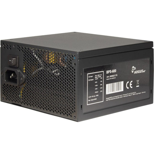 Inter-tech argus bps-600 600 watt voeding (zwart, 4x pcie)