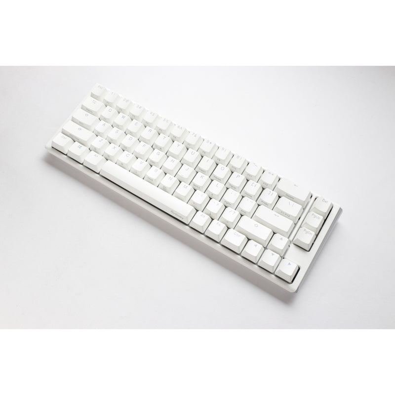 Afbeelding laden in galerijviewer, Ducky one 3 classic pure white sf rgb mechanisch toetsenbord (wit, us lay-out (qwerty), cherry mx brown, 65%, rgb leds, double-shot pbt, hot-swappable, quack mechanics)
