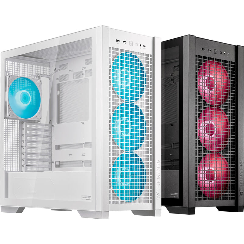 Afbeelding laden in galerijviewer, Asus tuf gaming gt302 argb midi tower behuizing (wit | 2x usb-a | 1x usb-c | rgb | tempered glass)
