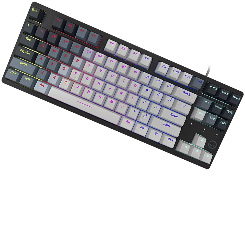 Afbeelding laden in galerijviewer, Lorgar azar 514tkl rgb mechanisch gaming toetsenbord (wit, us lay-out (qwerty), logar dream, 80% (tkl), rgb)
