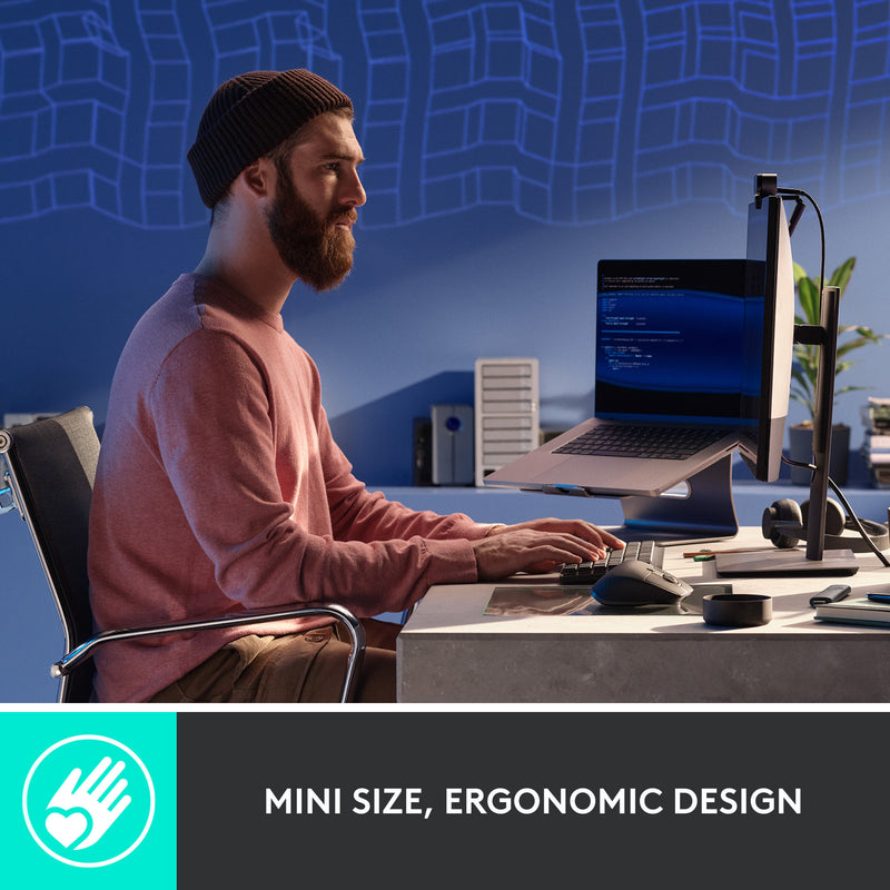 Afbeelding laden in galerijviewer, Logitech mx mechanical mini toetsenbord (zwart, us-international lay-out (qwerty), gl tactile, 80% (tkl), bluetooth)
