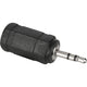 Goobay adapter 2.5 mm male jack > 3.5 mm female port (zwart zilver, stereo)