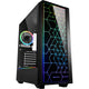 Sharkoon rgb lit 100 midi tower behuizing (zwart | 3x usb-a | rgb | window)