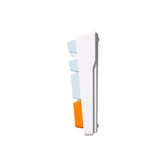 Mchose g98 pro orange blue snow tiger wireless tri-mode custom mechanical rgb gaming toetsenbord (blauw, us lay-out (qwerty), ttc snow tiger, rgb, hot swap, double-shot pbt, draadloos | bluetooth | usb-c)