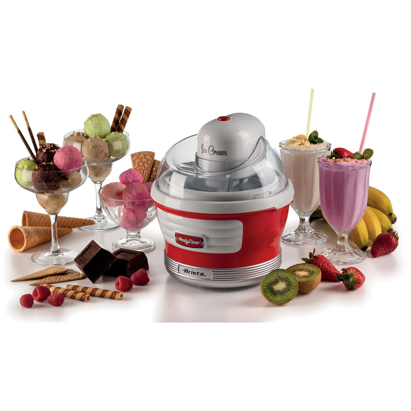 Afbeelding laden in galerijviewer, Ariete party time ijsmachine 0643 00 (rood wit)
