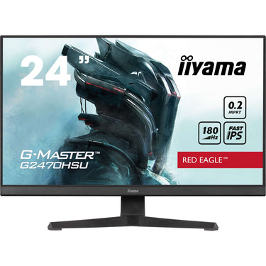 Iiyama g-master red eagle gb2470hsu-b6 24 gaming monitor (zwart, hdmi, displayport, 4x usb-a, usb-b, 180 hz)