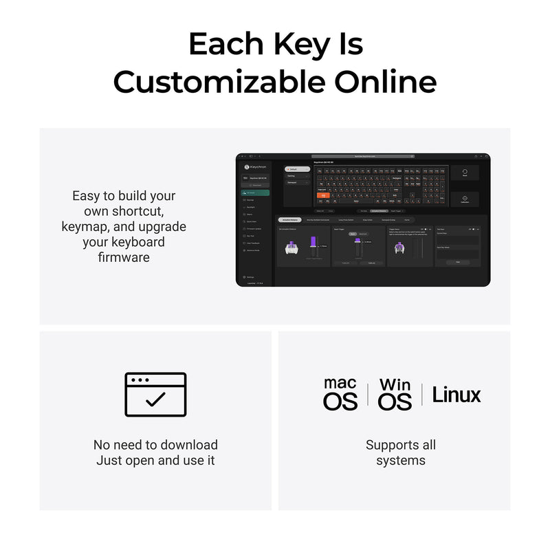 Afbeelding laden in galerijviewer, Keychron q6 he 8k magnetic switch keyboard (zwart, us lay-out (qwerty), ultra-fast lime, 100%, rgb, hot swap, 8k)
