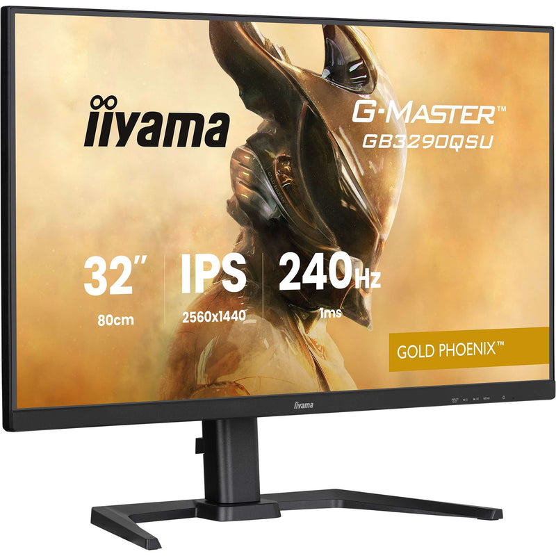 Afbeelding laden in galerijviewer, Iiyama g-master gold phoenix gb3290qsu-b1 31.5 gaming monitor (zwart (mat), 2x hdmi, displayport, 2x usb-a, 2x usb-b, 240 hz)
